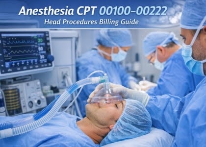 Anesthesia CPT 00100–00222