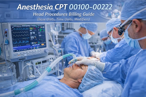 Anesthesia CPT 00100–00222: Head Procedures Billing Guide