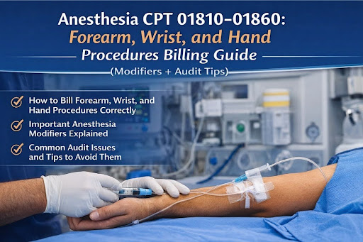 CPT 01810–01860 Anesthesia Billing for Upper Extremity