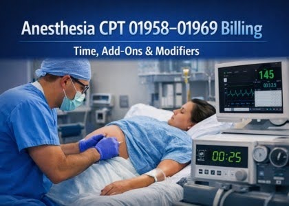 Anesthesia CPT 01958–01969 Billing | Time, Add-Ons & Modifiers