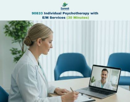 CPT 90833 Psychotherapy with E/M 30 Minutes Billing Guide