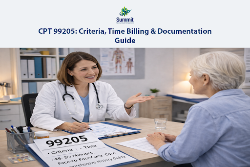 CPT 99205 E/M Criteria Time Guide