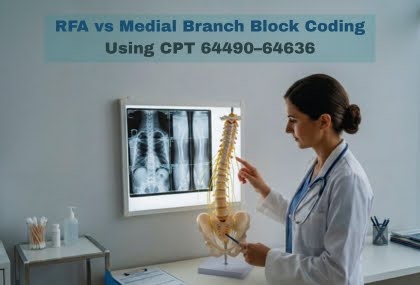 RFA vs Medial Branch Block Coding