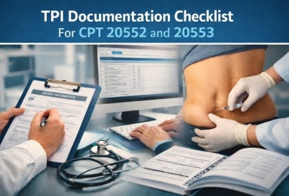 Trigger Point Injection Documentation Checklist
